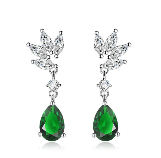 Occasion Earrings Emerald