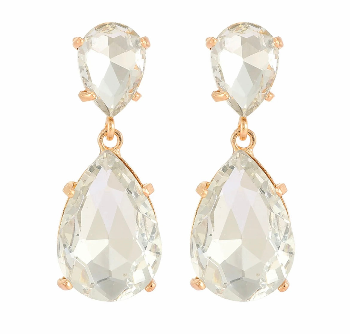 Crystal Teardrop Earrings