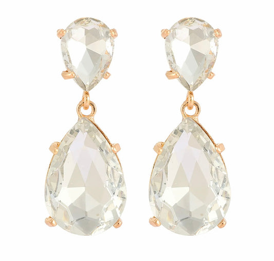 Crystal Teardrop Earrings