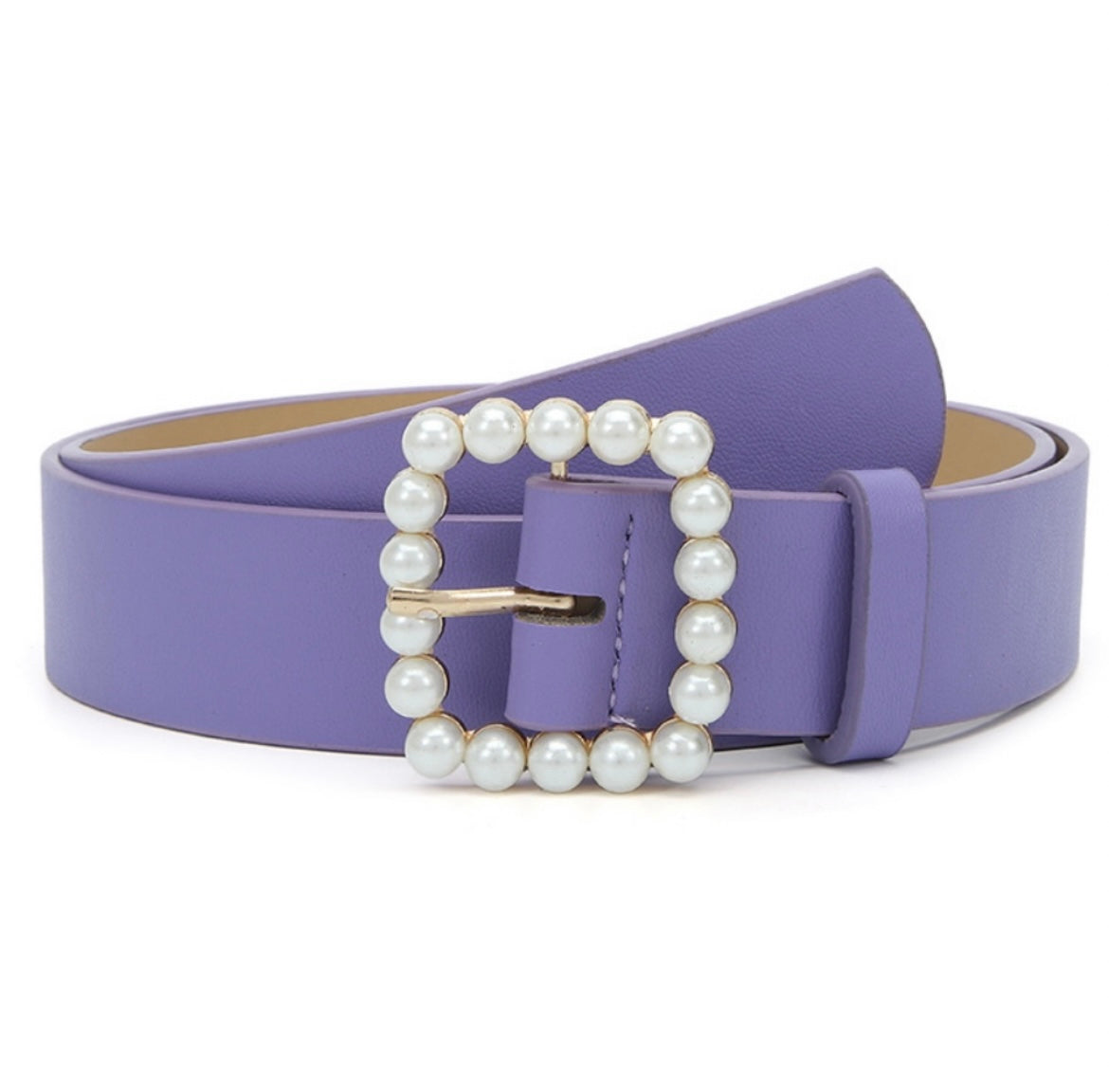 Pearl Buckle Belt Purple