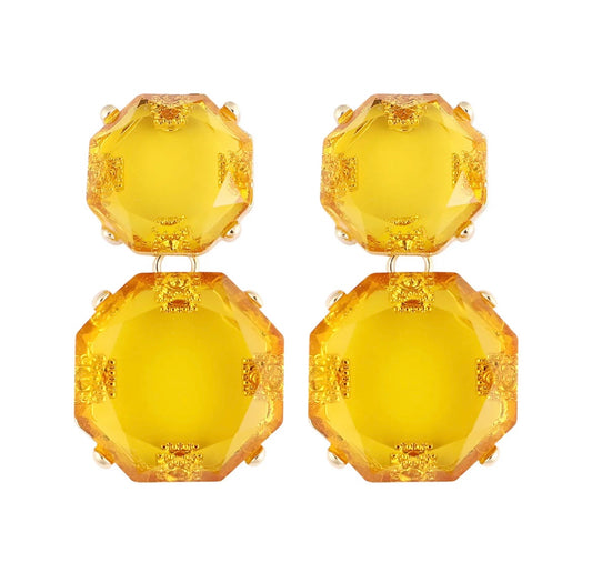 Statement Earrings Yellow