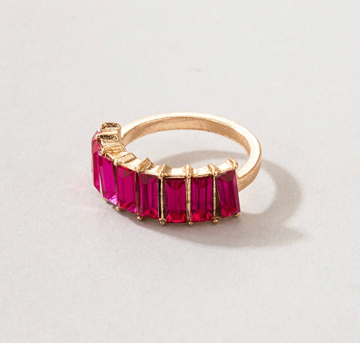 Fushia Jewel Dress Ring