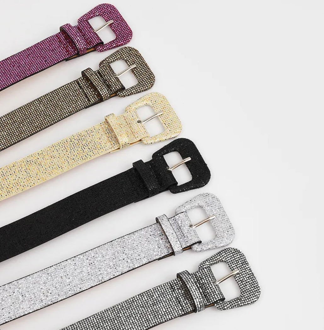 Glitter Belt Silver