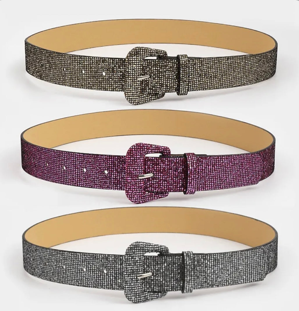 Glitter Belt Gold/Black