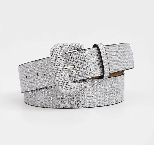 Glitter Belt Silver