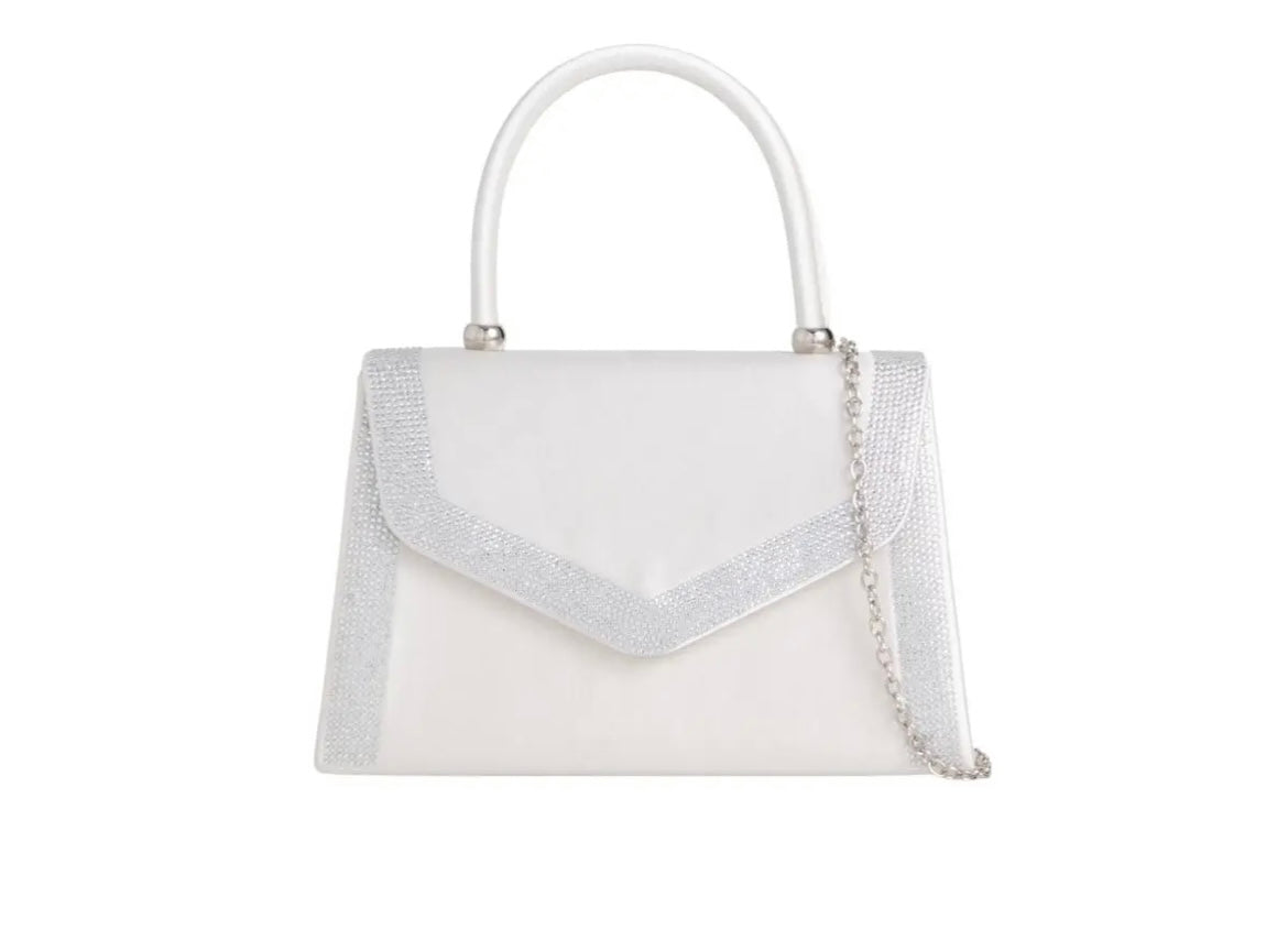Diamanté Occasion Bag In Ivory